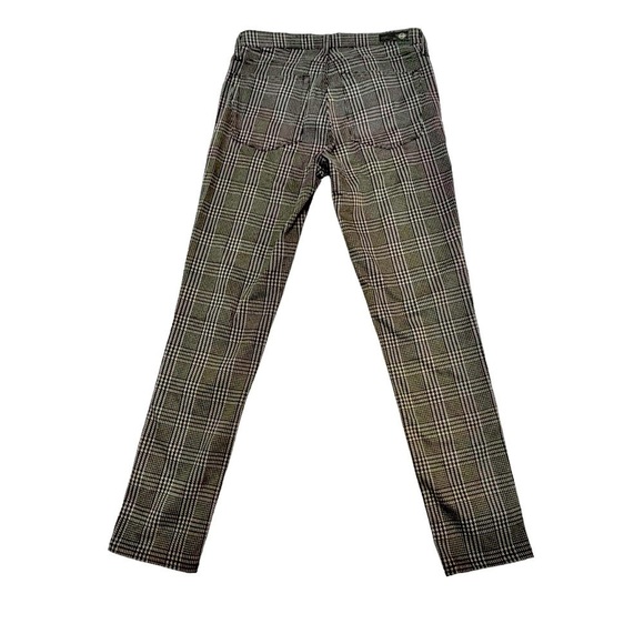 Ag Adriano Goldschmied Houndstooth Pima Cigarette Ankle Pant Blk/Gr Size 28 #937 - Picture 7 of 8